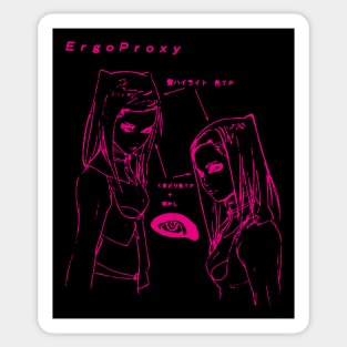 Re-L Mayer - eye sketch (magenta) Sticker